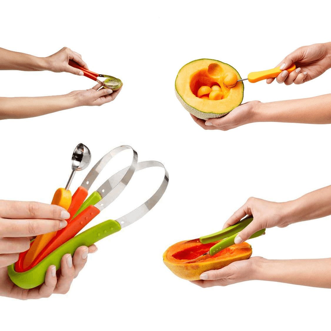 SUPER SCOOPER Your 3 In 1 Fruit Scooper & Melon Baller - Hearth Home & Living