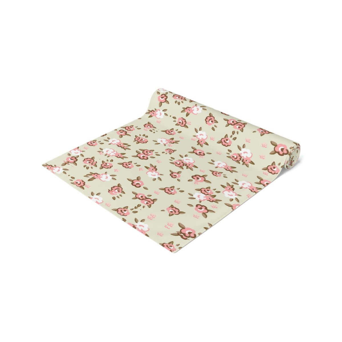 Table Runner (Cotton, Poly) - English Rose - Hearth Home & Living