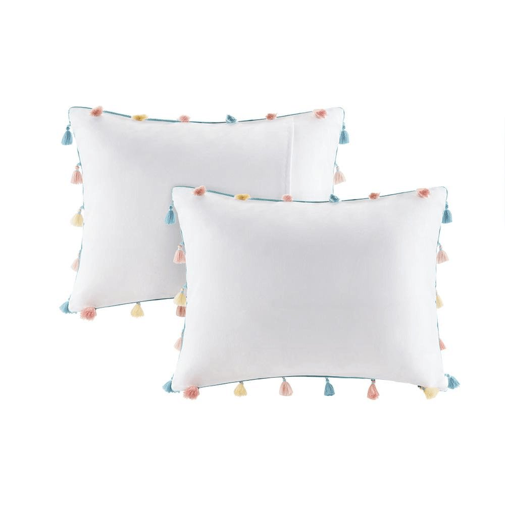 Tassel Comforter & Heart Pillow Set for Kids - Hearth Home & Living