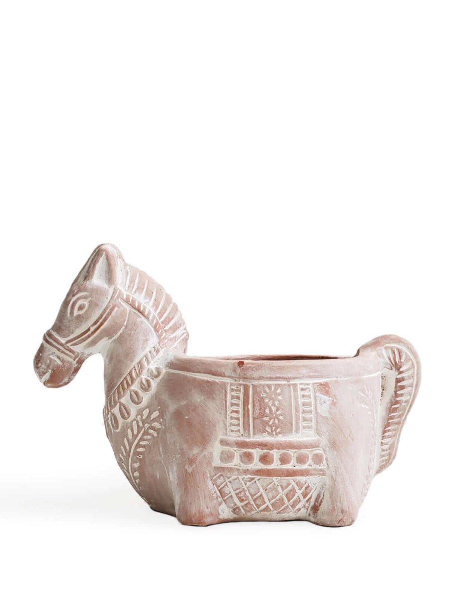 Terracotta Planter - Horse Design - Hearth Home & Living