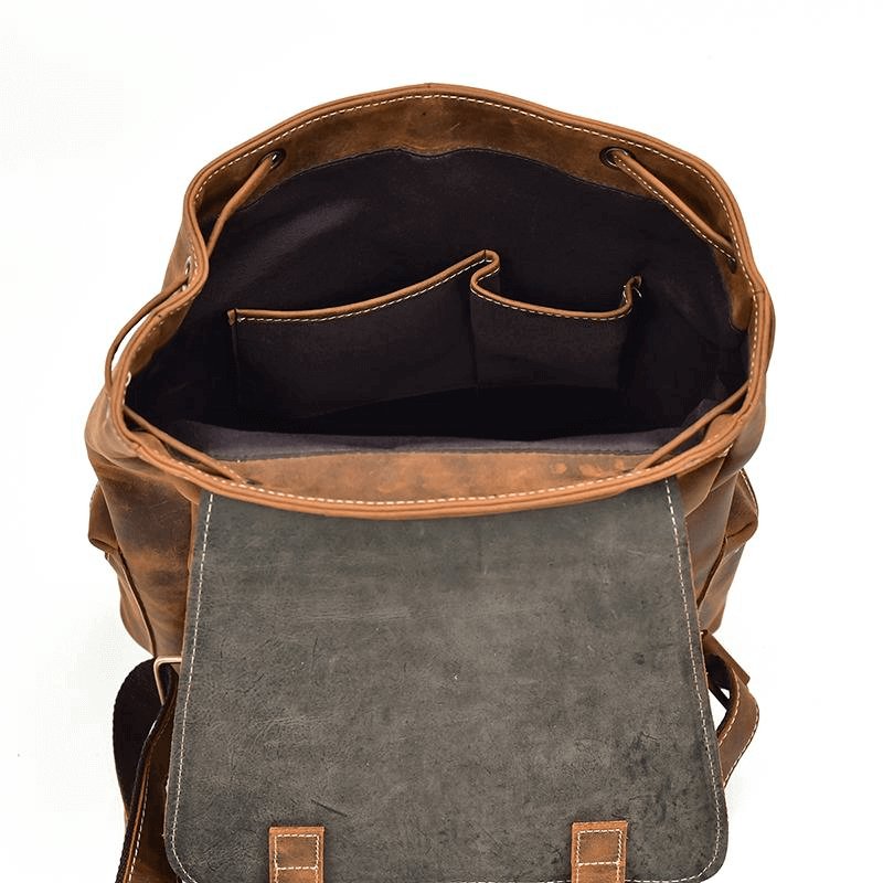 The Hagen Backpack | Vintage Leather Backpack - Hearth Home & Living