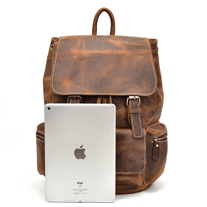 The Hagen Backpack | Vintage Leather Backpack - Hearth Home & Living