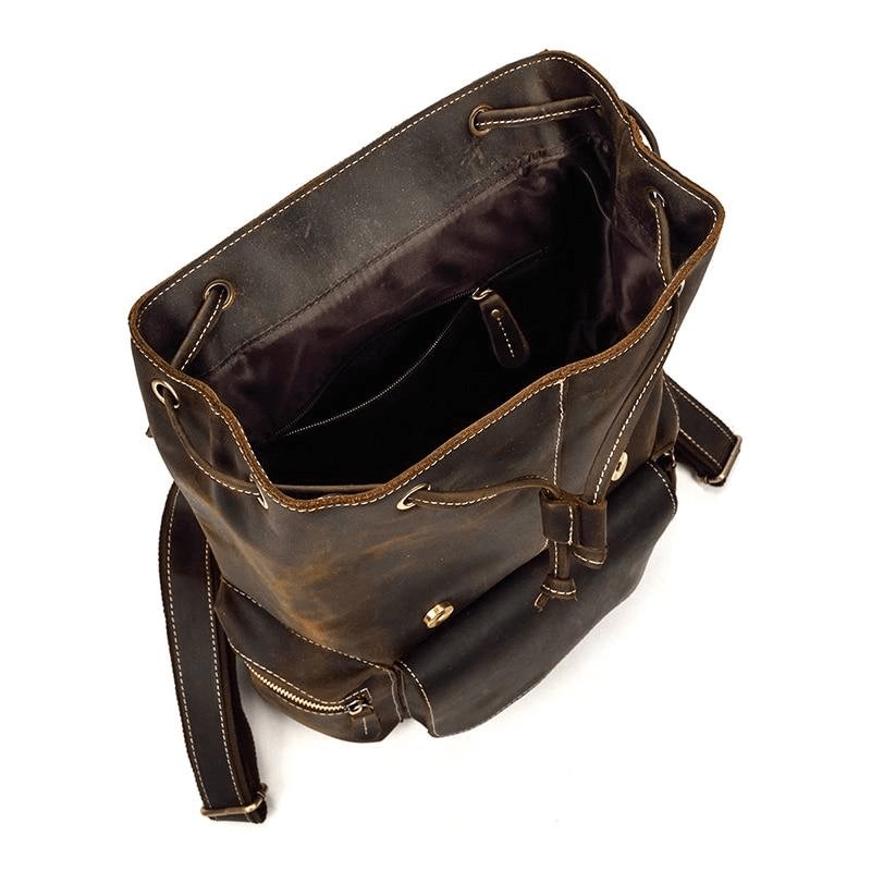 The Hagen Backpack | Vintage Leather Backpack - Hearth Home & Living