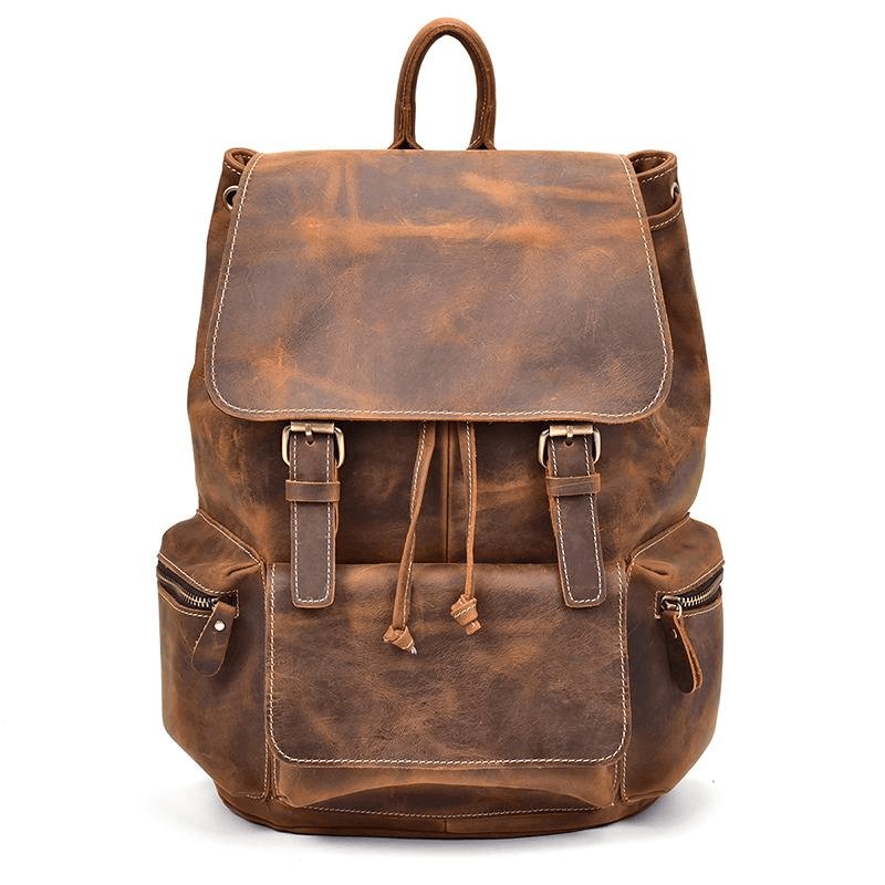 The Hagen Backpack | Vintage Leather Backpack - Hearth Home & Living