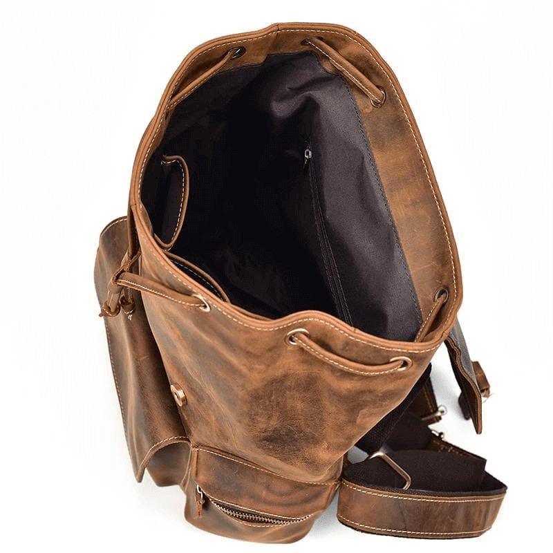 The Hagen Backpack | Vintage Leather Backpack - Hearth Home & Living