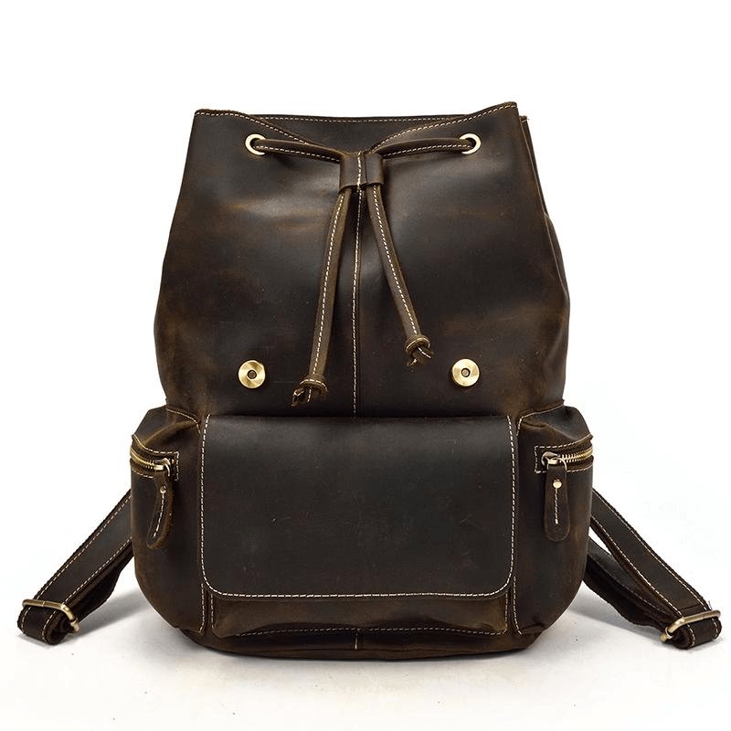 The Hagen Backpack | Vintage Leather Backpack - Hearth Home & Living