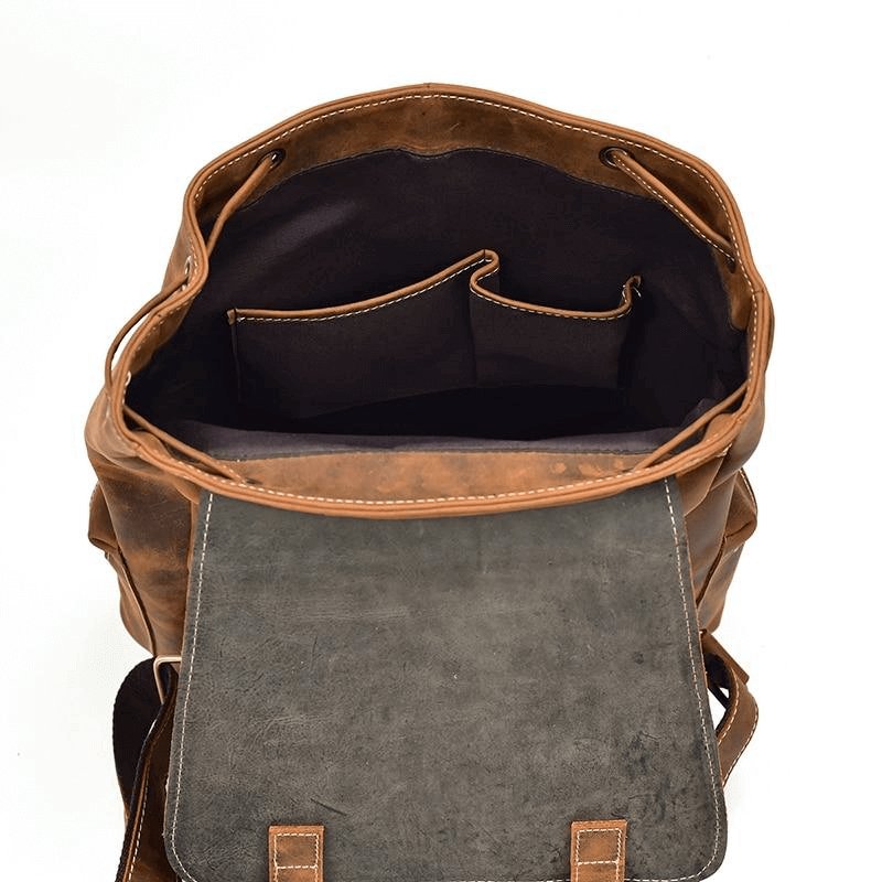 The Hagen Backpack | Vintage Leather Backpack - Hearth Home & Living