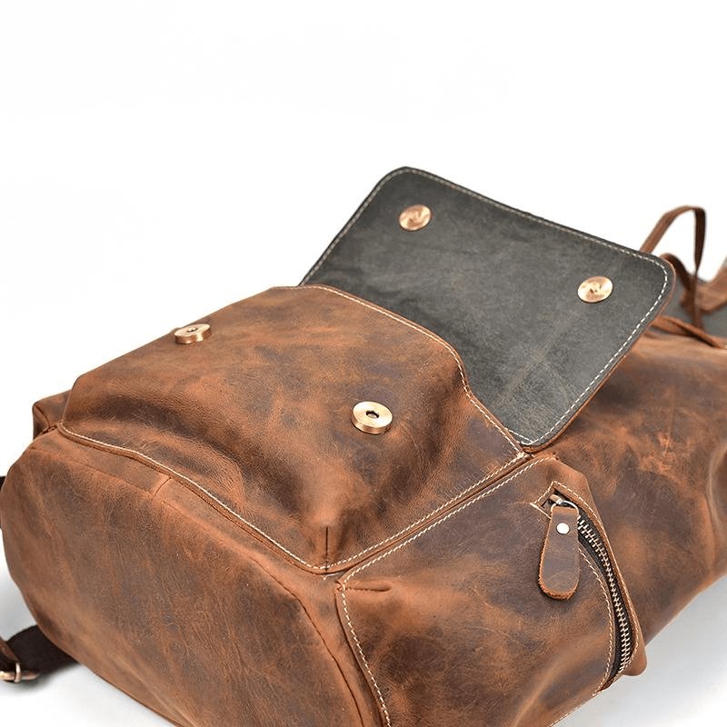 The Hagen Backpack | Vintage Leather Backpack - Hearth Home & Living