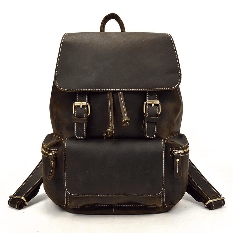 The Hagen Backpack | Vintage Leather Backpack - Hearth Home & Living