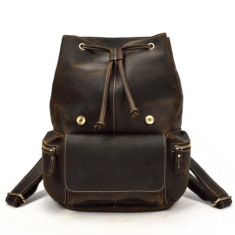 The Hagen Backpack | Vintage Leather Backpack - Hearth Home & Living