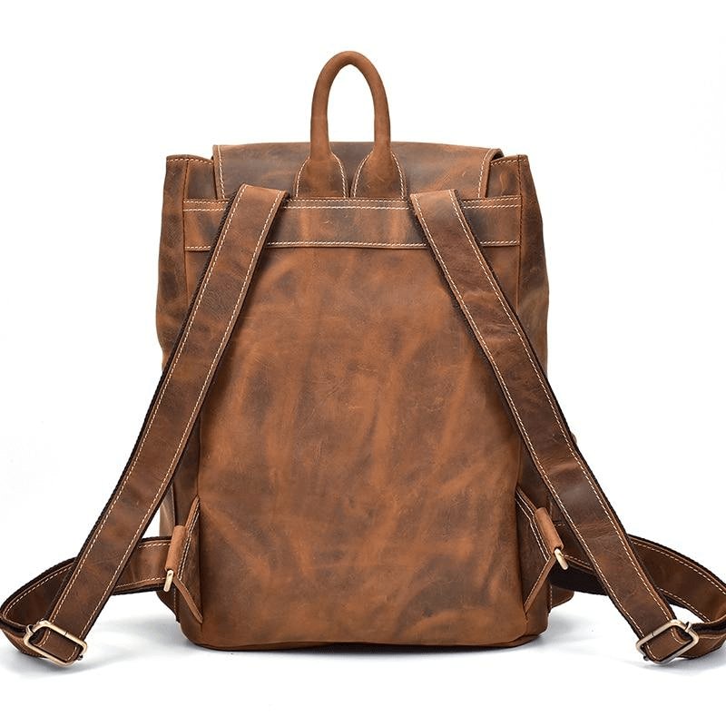 The Hagen Backpack | Vintage Leather Backpack - Hearth Home & Living