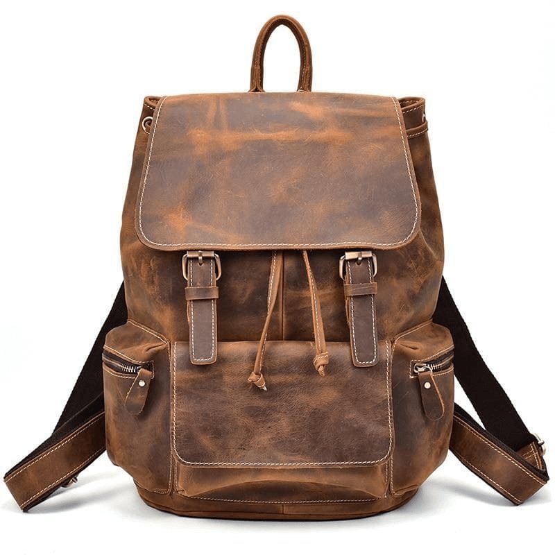 The Hagen Backpack | Vintage Leather Backpack - Hearth Home & Living