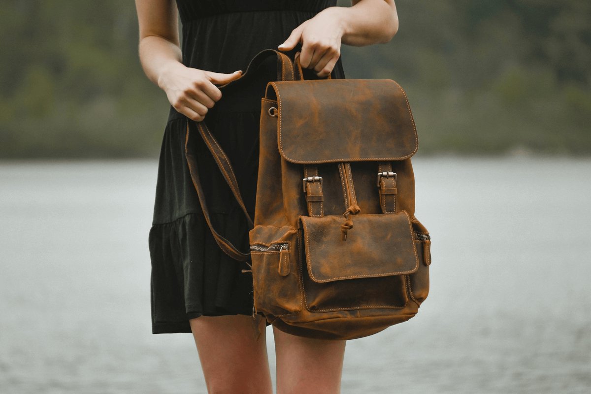 The Hagen Backpack | Vintage Leather Backpack - Hearth Home & Living