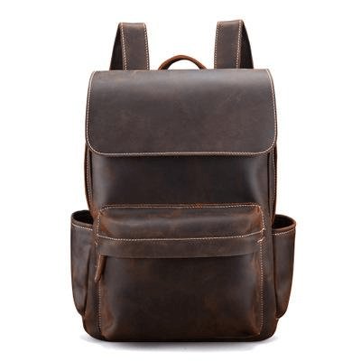 The Helka Backpack | Genuine Vintage Leather Backpack - Hearth Home & Living