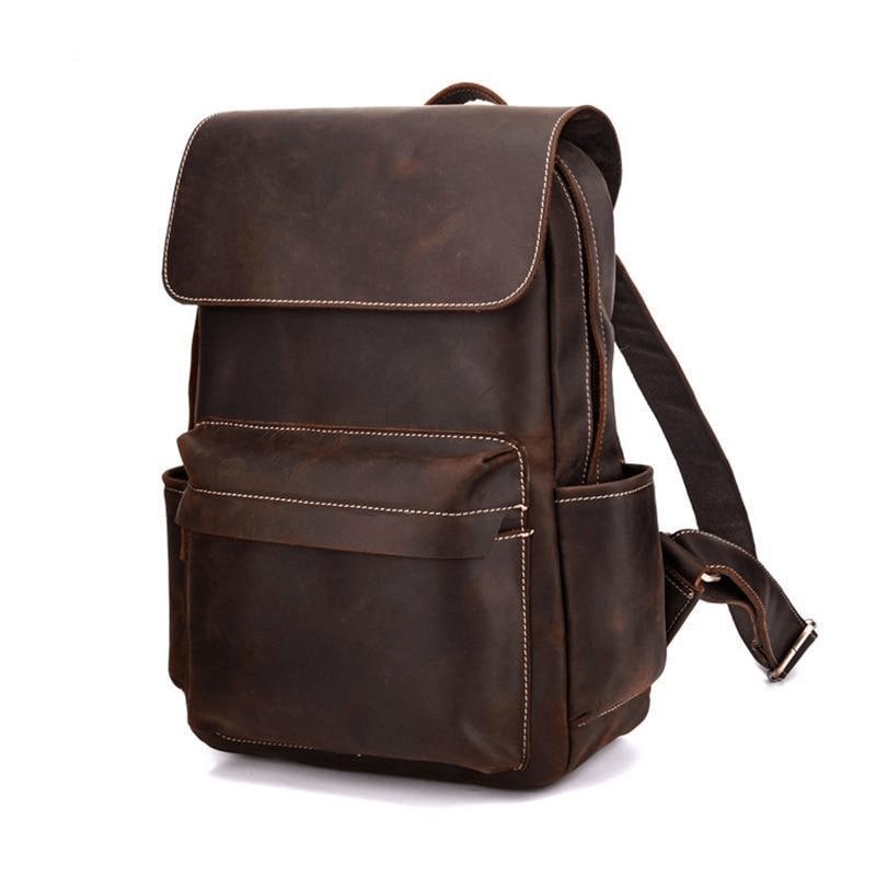 The Helka Backpack | Genuine Vintage Leather Backpack - Hearth Home & Living