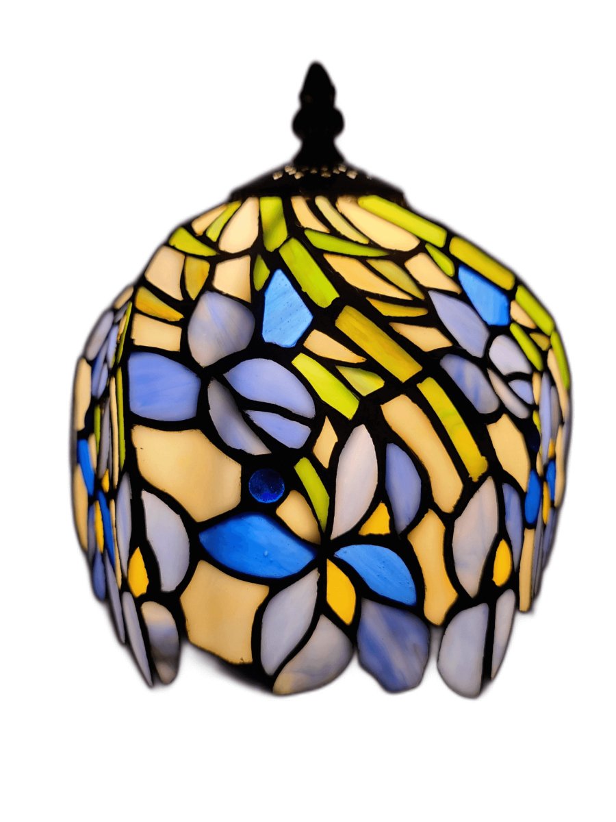 Tiffany Style Blue Floral Table Lamp | Hearth Home & Living - Hearth Home & Living