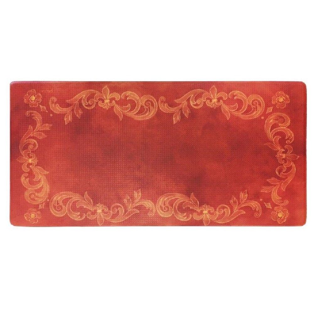 Tuscan Fleur Oversized 20"x39" Anti - Fatigue Embossed Floor Mat - Hearth Home & Living