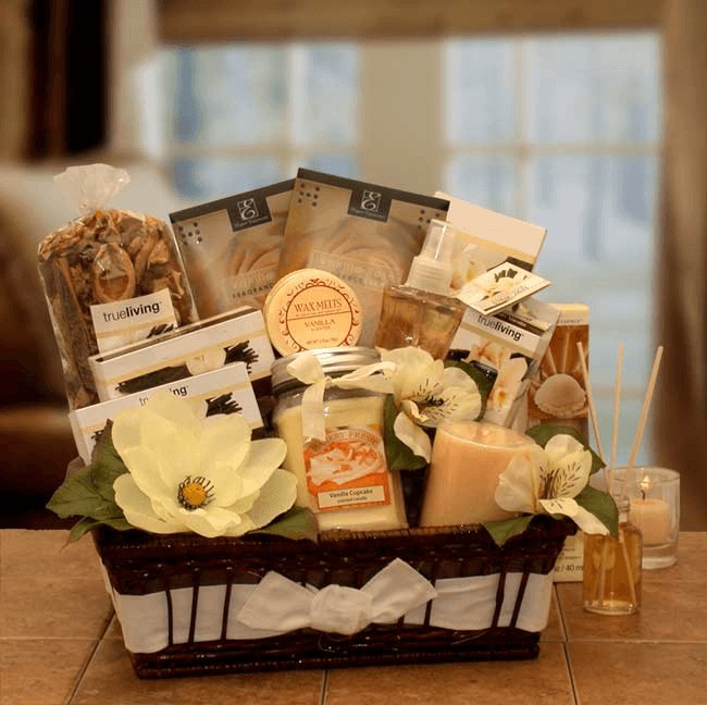 Vanilla Essence Candle Gift Basket - Hearth Home & Living