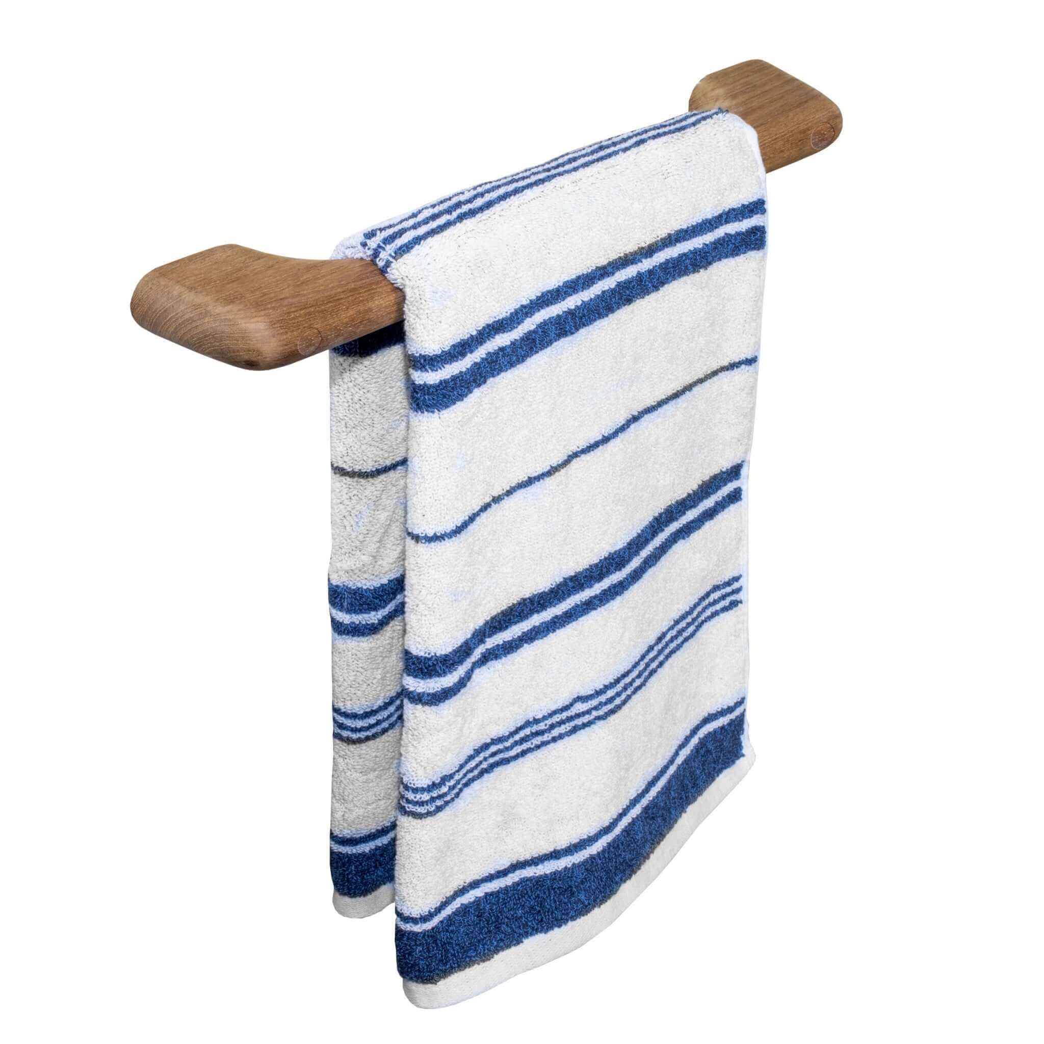 14" Traditional Solid Teak Towel Bar-0
