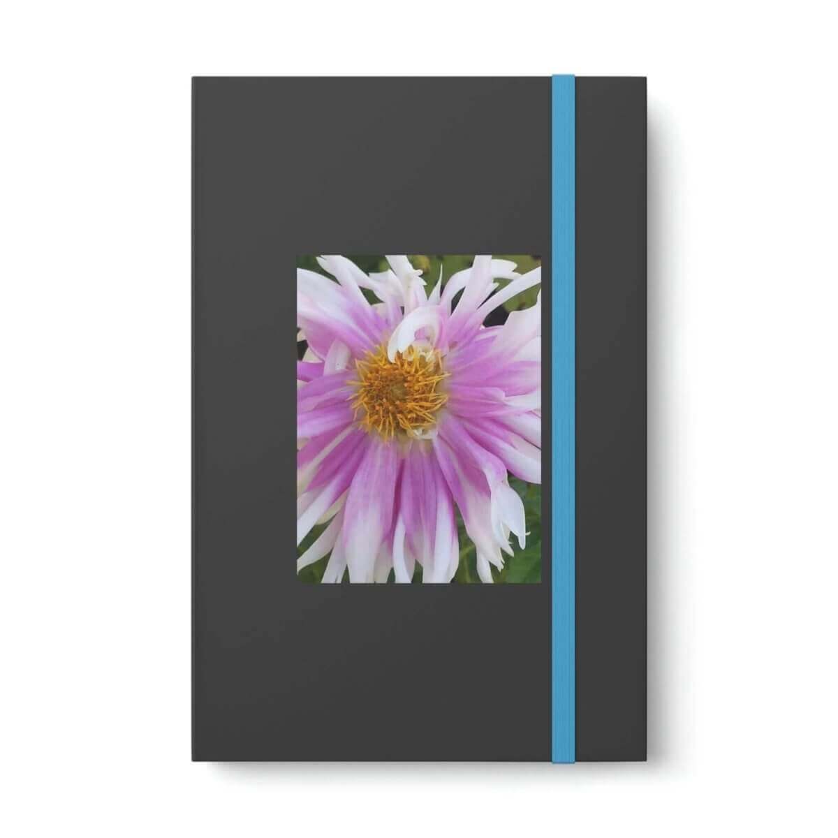 Dahlia Bloom - Color Contrast Notebook - Ruled - 2