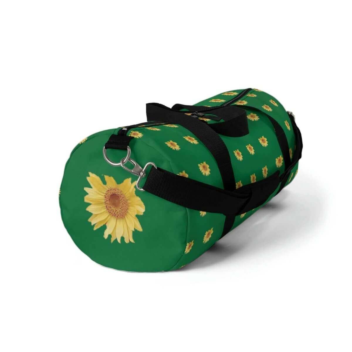Duffel Bag - Green Sunny Sunflower Design - Hearth Home & Living