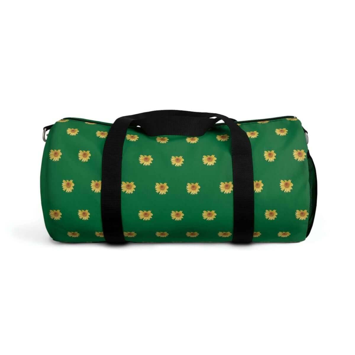 Duffel Bag - Green Sunny Sunflower Design - 1