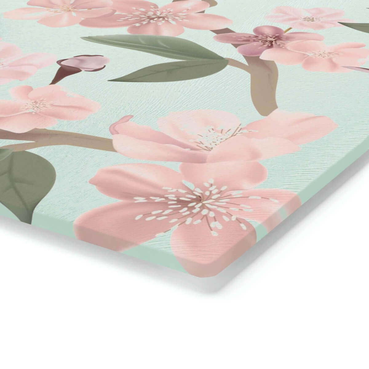 Elegant Cherry Blossoms Tempered Glass Cutting Board - Hearth Home & Living