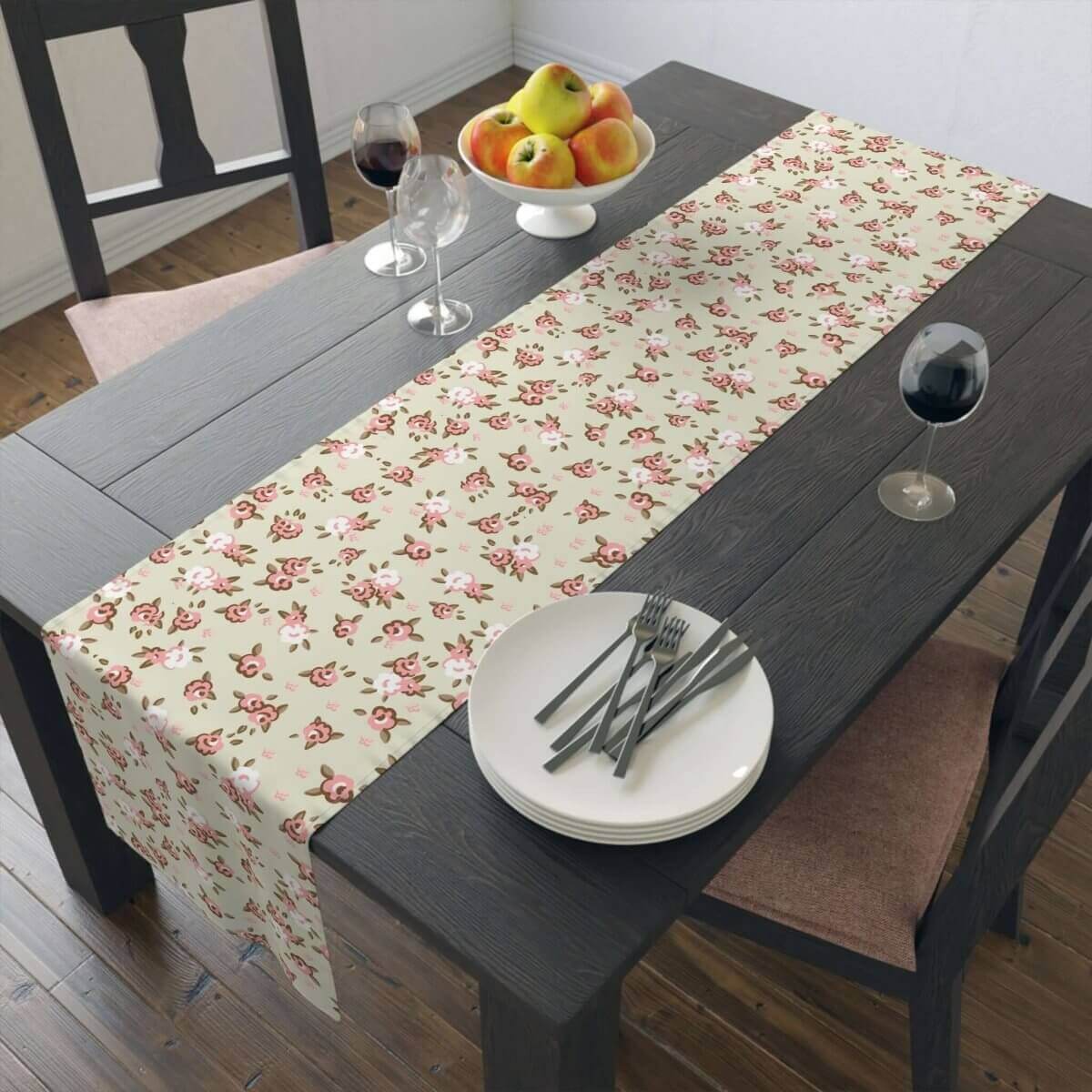 English Rose Table Runner (Cotton, Poly) - 9