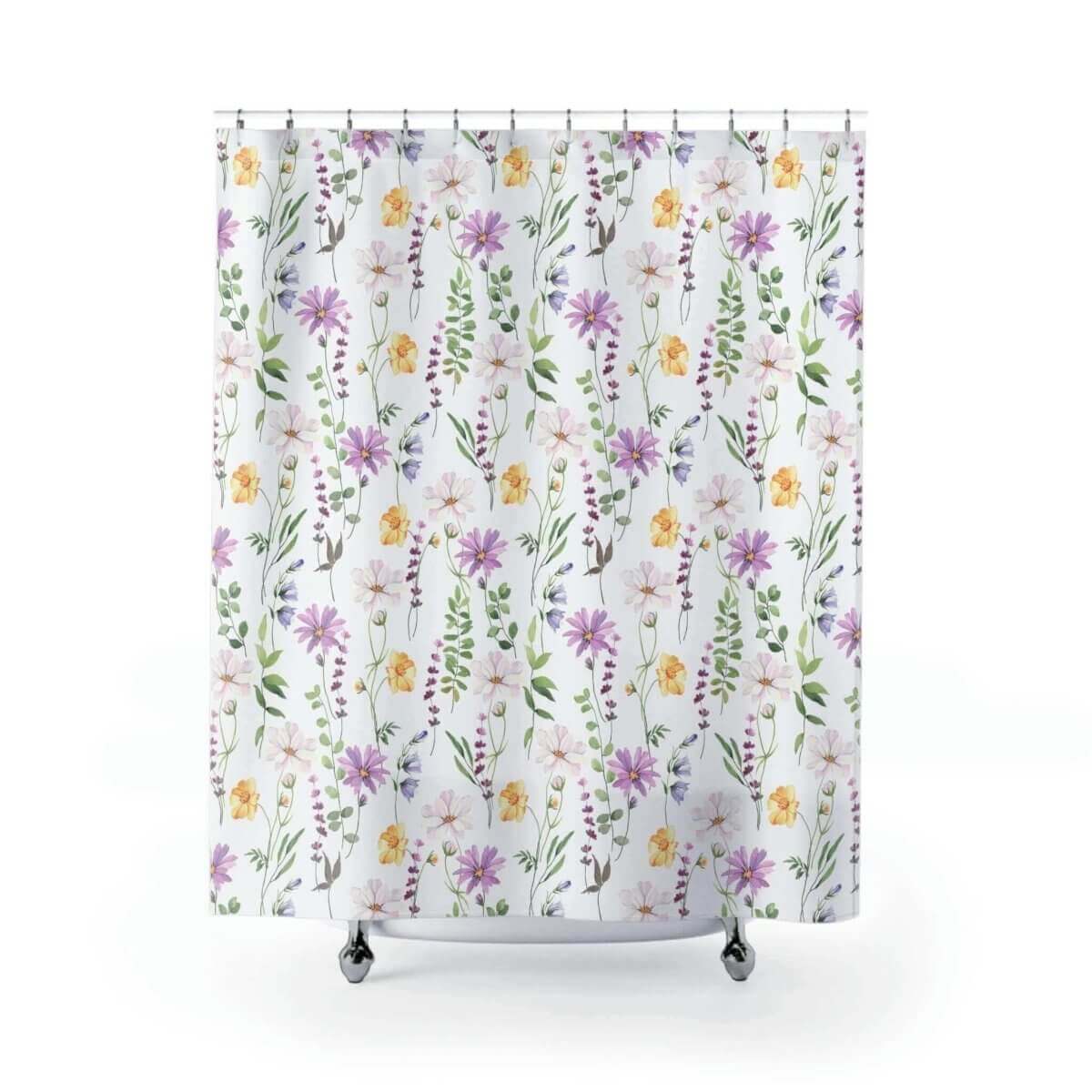 Floral Pattern Shower Curtain - Hearth Home & Living