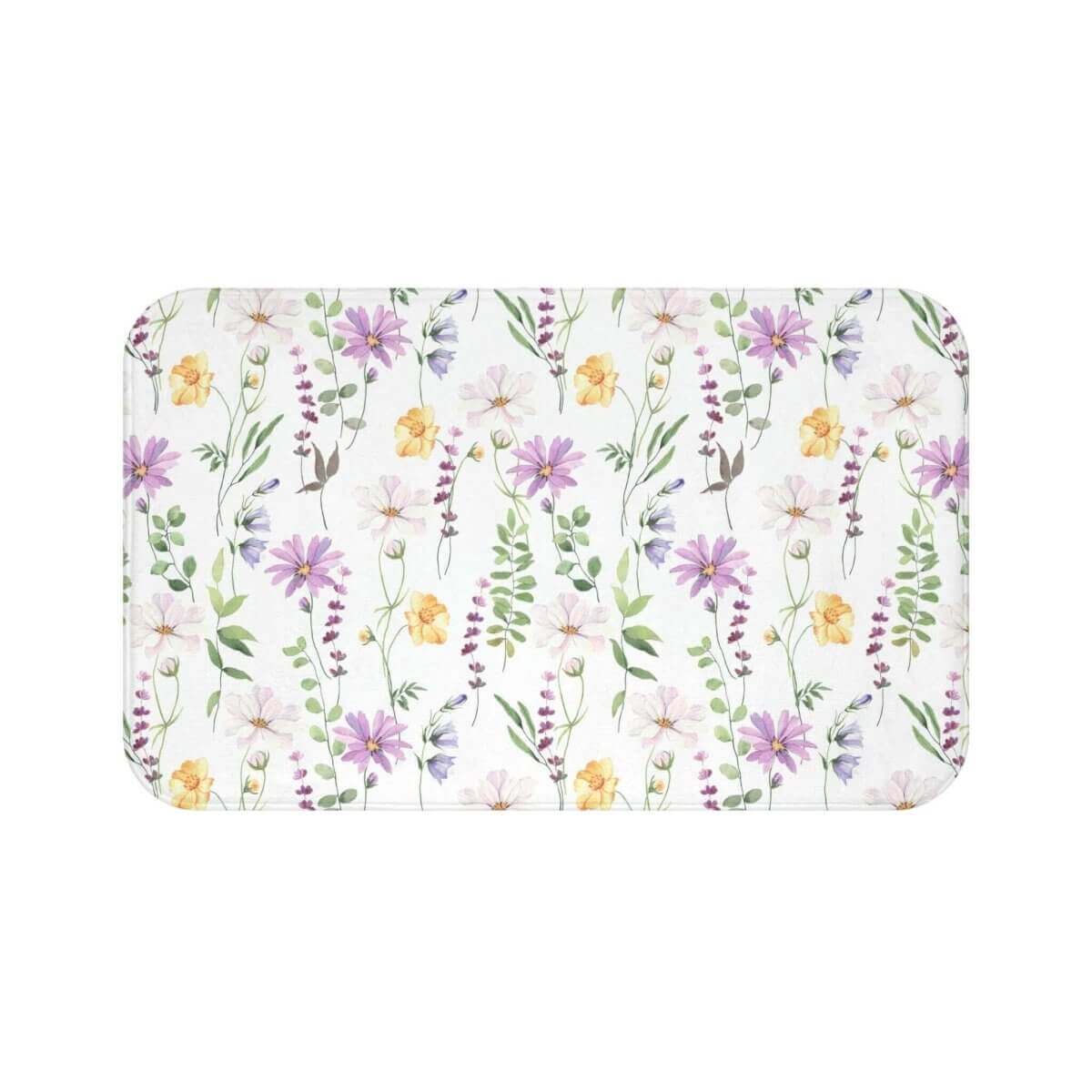 Floral Patterned Bath Mat - Hearth Home & Living