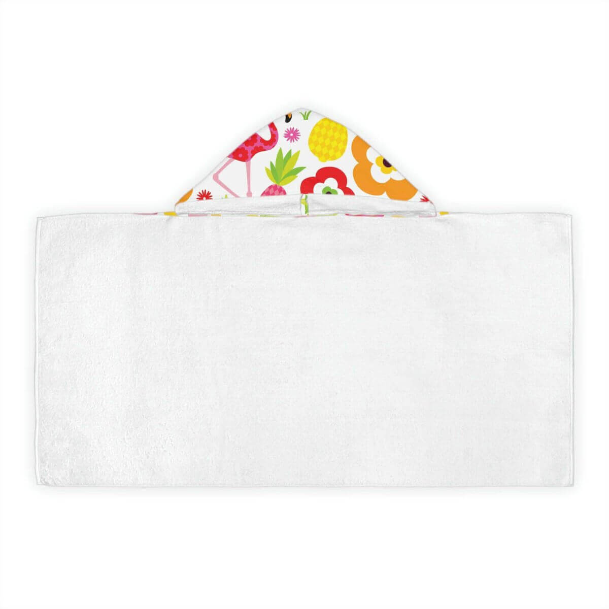 Hooded Beach Towel-Flamingo - 3