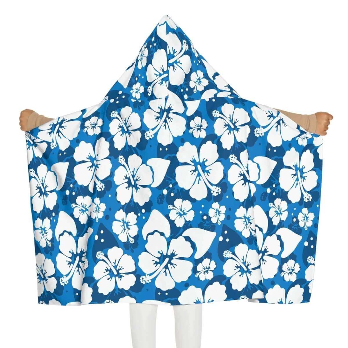 Hooded Beach Towel-Hawaiian Flower - Hearth Home & Living