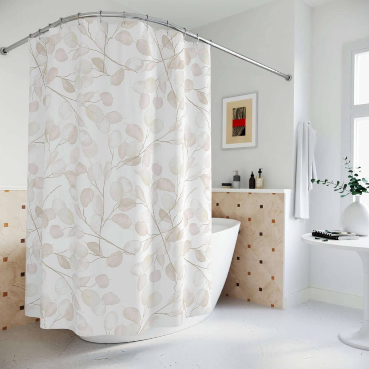 Lunaria Floral Shower Curtain - Hearth Home & Living