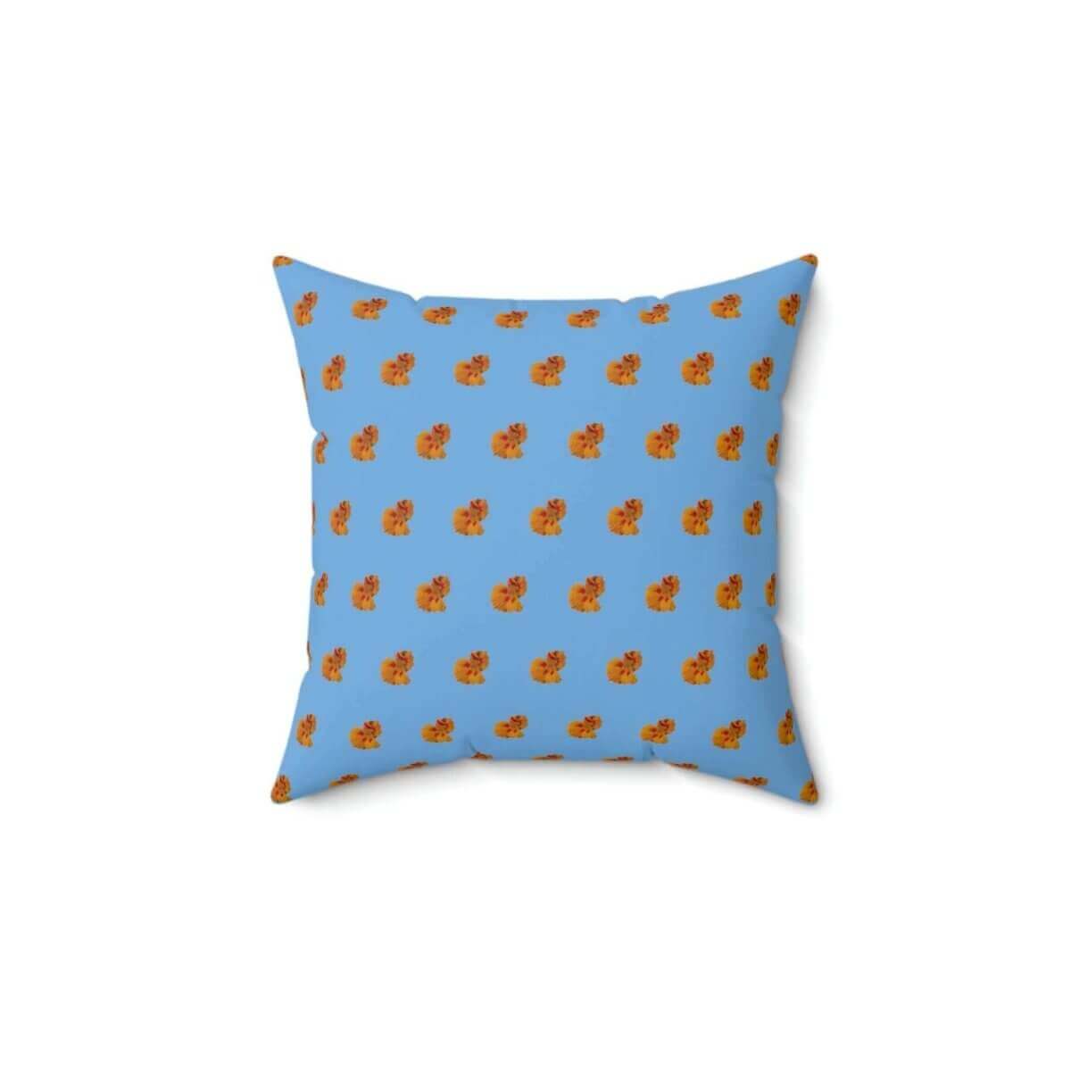 Our Nasturtium Design Blue Pillow - Hearth Home & Living