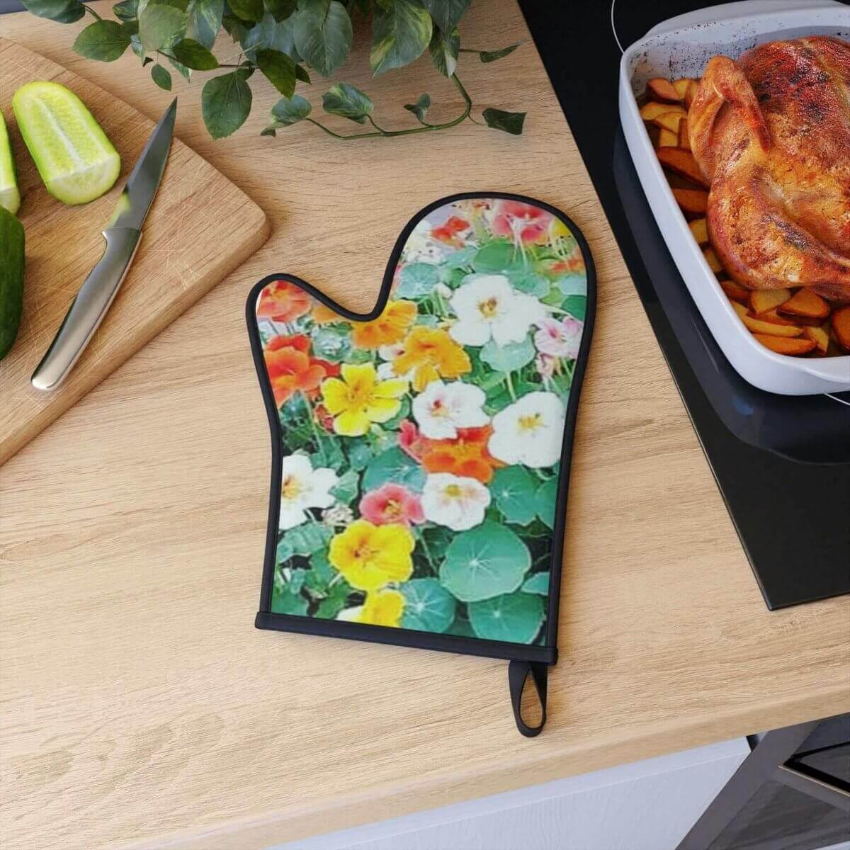 Oven Glove from Nasturtium Garden Collection - Enhance your Cooking Experience - Hearth Home & Living
