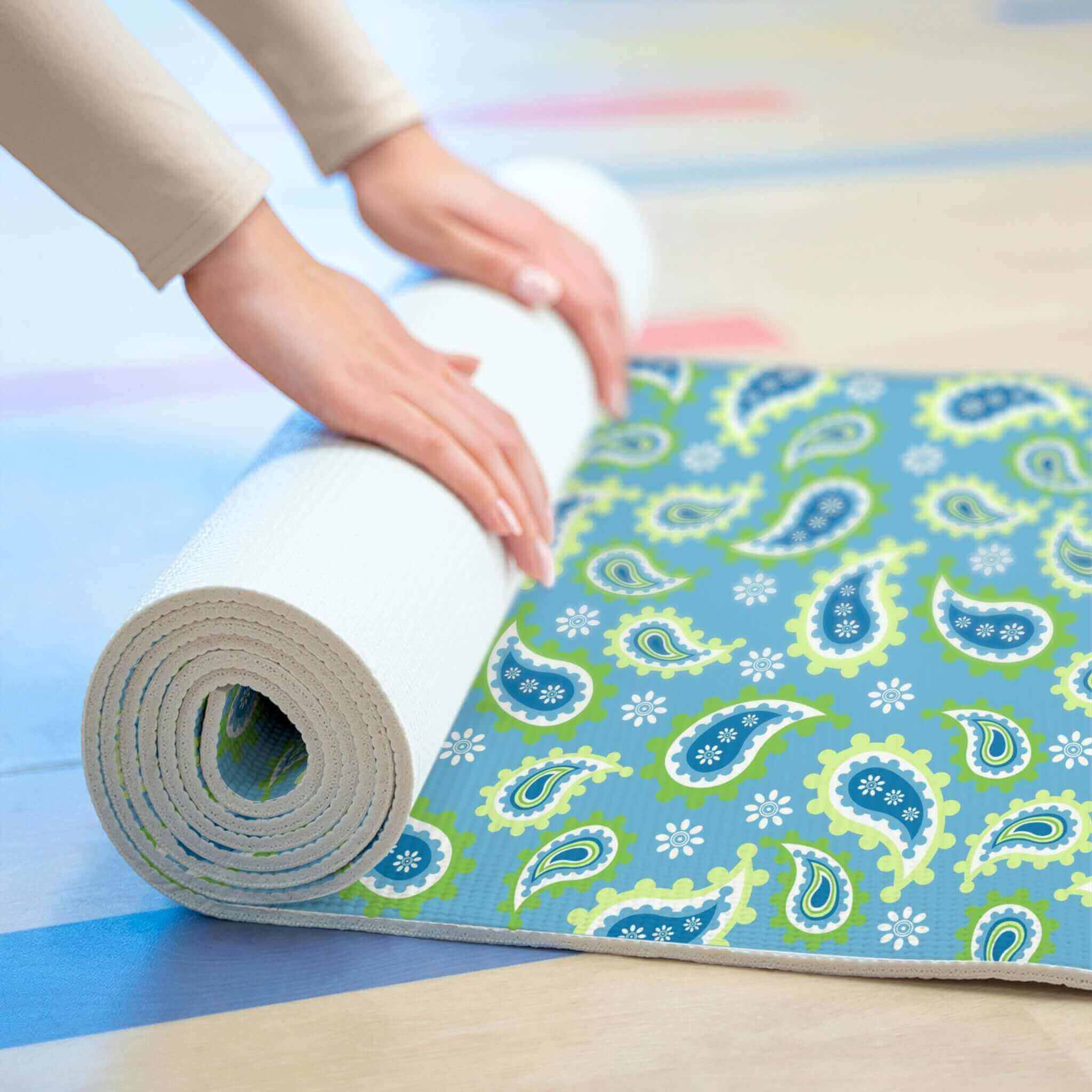 Paisley Yoga Mat - 6