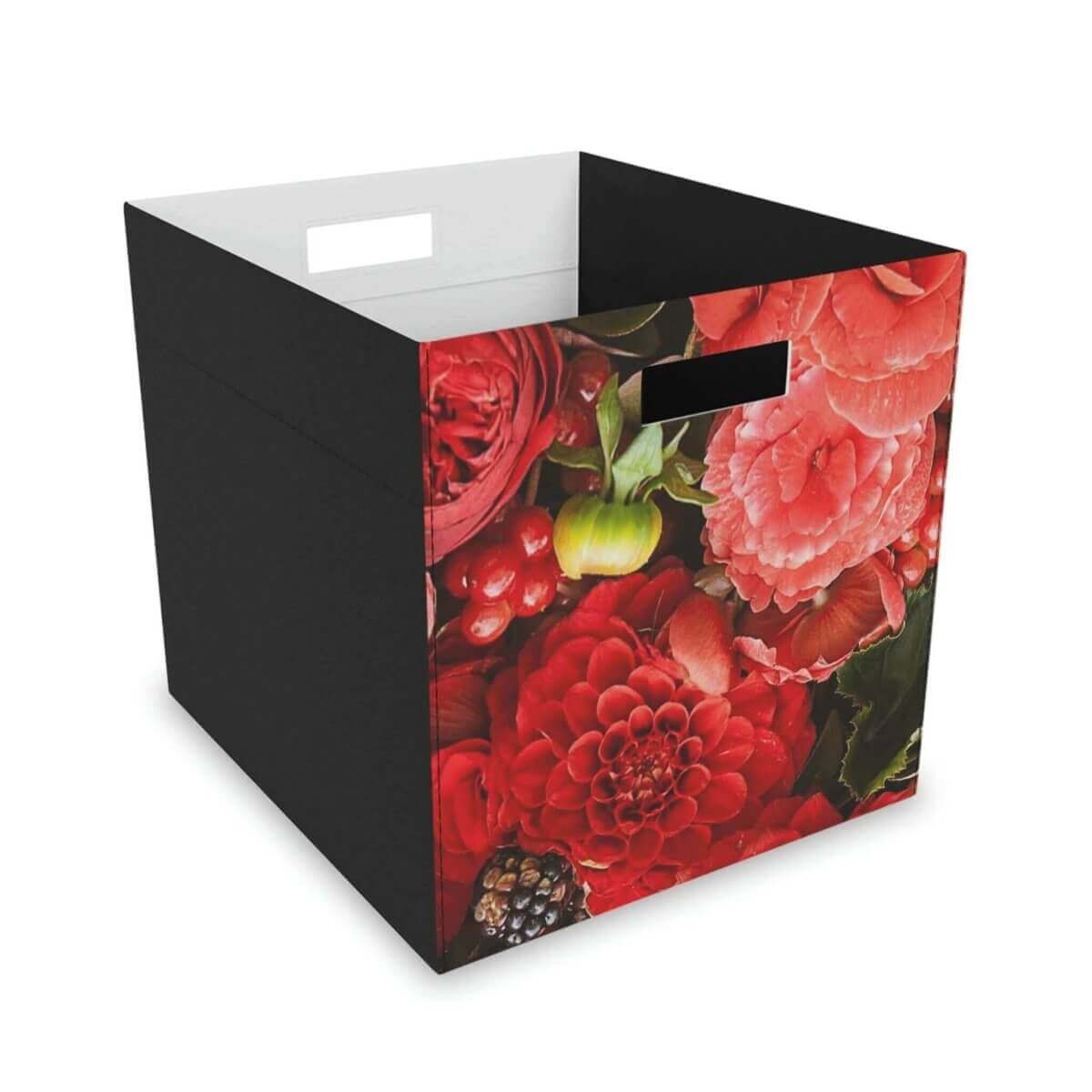 Rose Bouquet Felt Storage Box - Hearth Home & Living