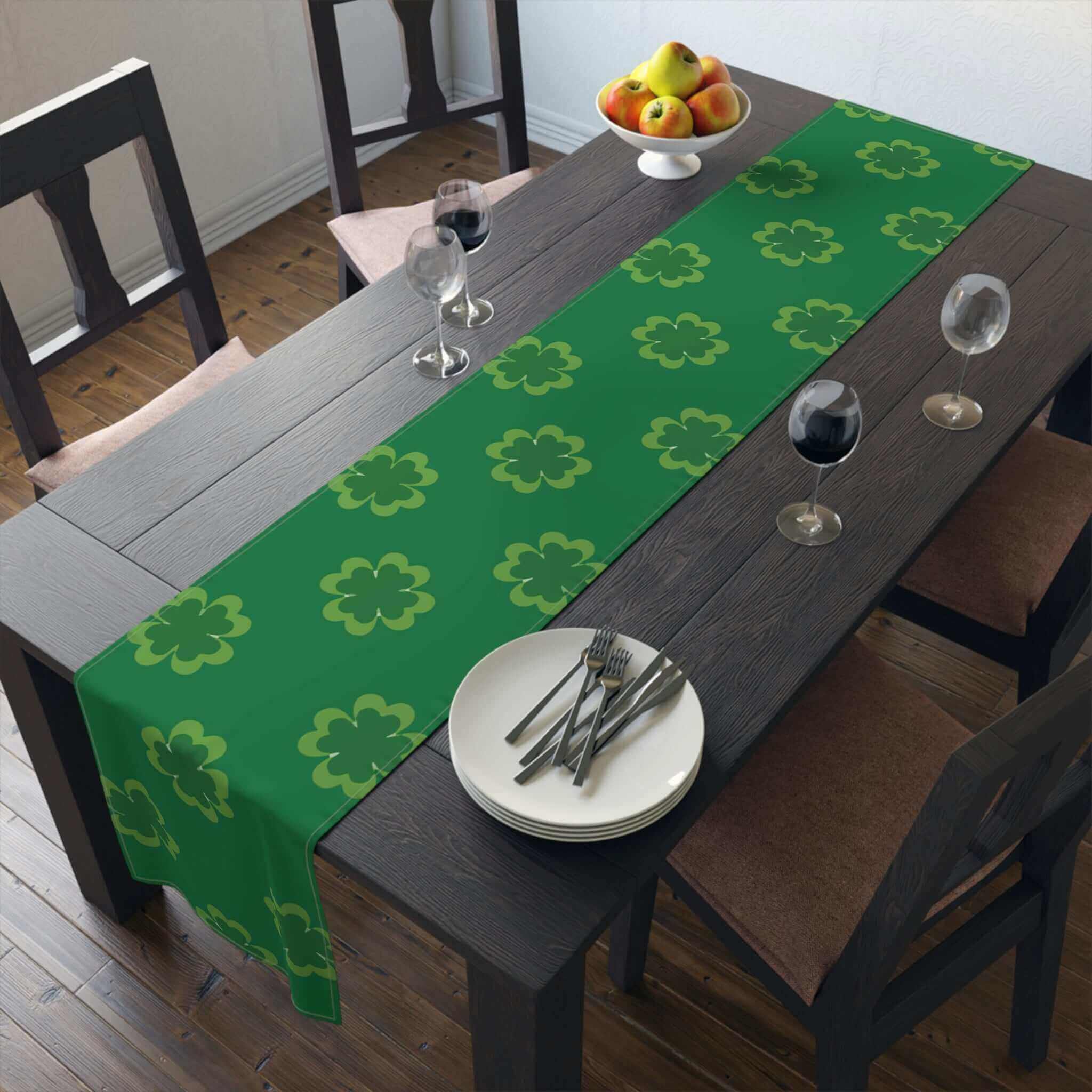 St. Patty's Table Runner (Cotton, Poly) - Hearth Home & Living