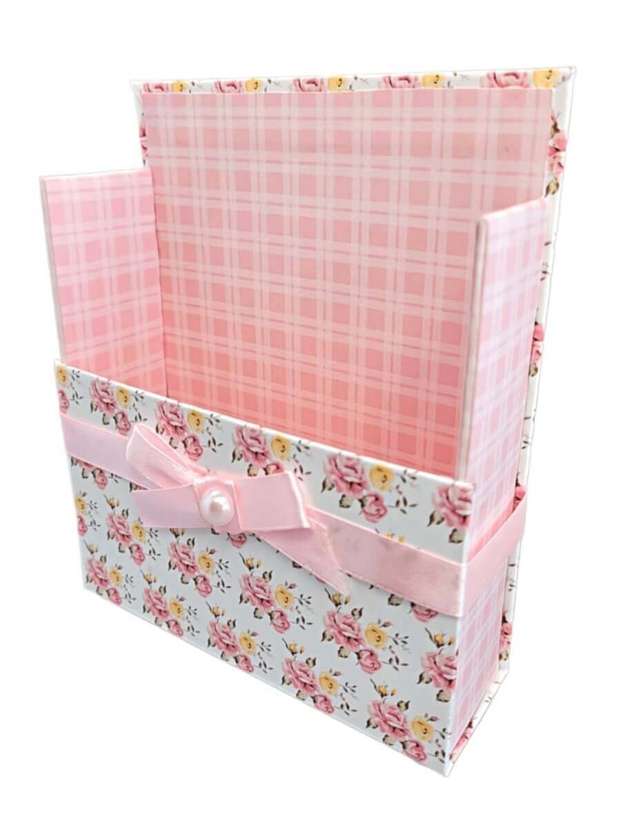 Stationery Gift Box Set w/Reusable Desktop Organizer Box-Pink - Hearth Home & Living